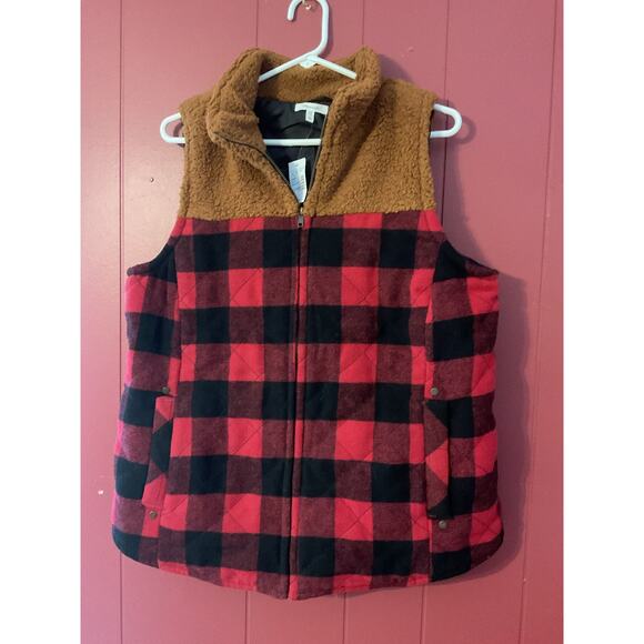 NWT Maurice’s Buffalo Plaid Vest Size XL - Picture 7 of 10